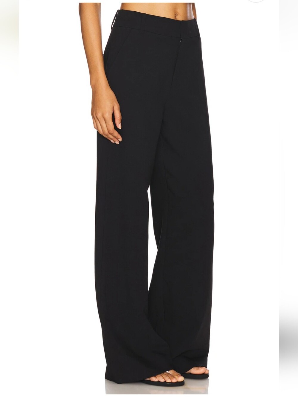 Favorite Daughter The Jones Black Wide-leg High-Rise Pant Size 10